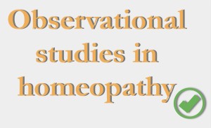 observational studies in homeopathy
