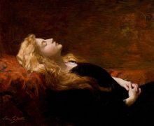 painting of Sleeping-Beauty-by-Victor-Gabriel-Gilbert
