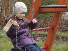 ADHD/ADD girl on a swing