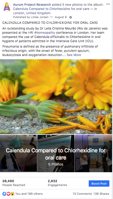 Homeopathy Research Calendula