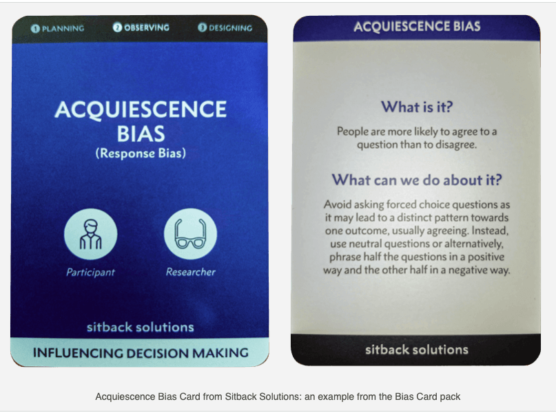 bias cards