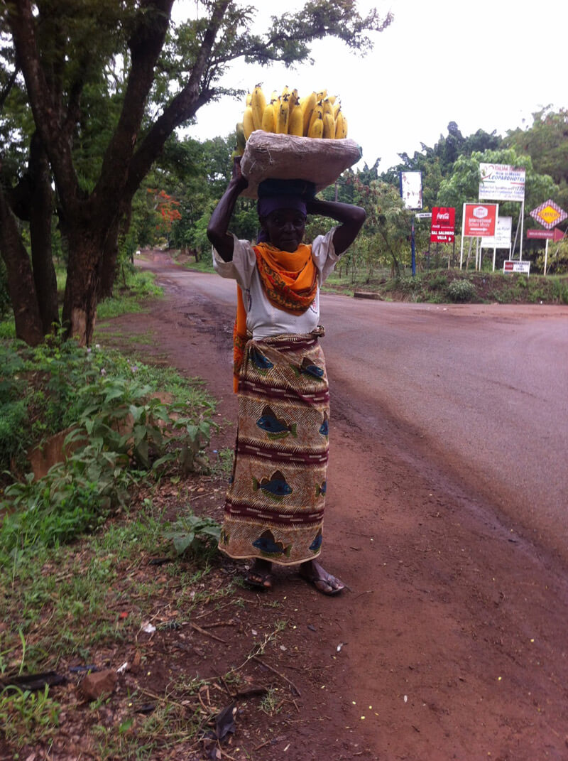 carrying Bananas in Africa