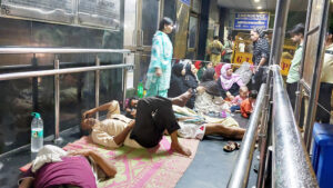 Patients at GTB Hospital New Delhi