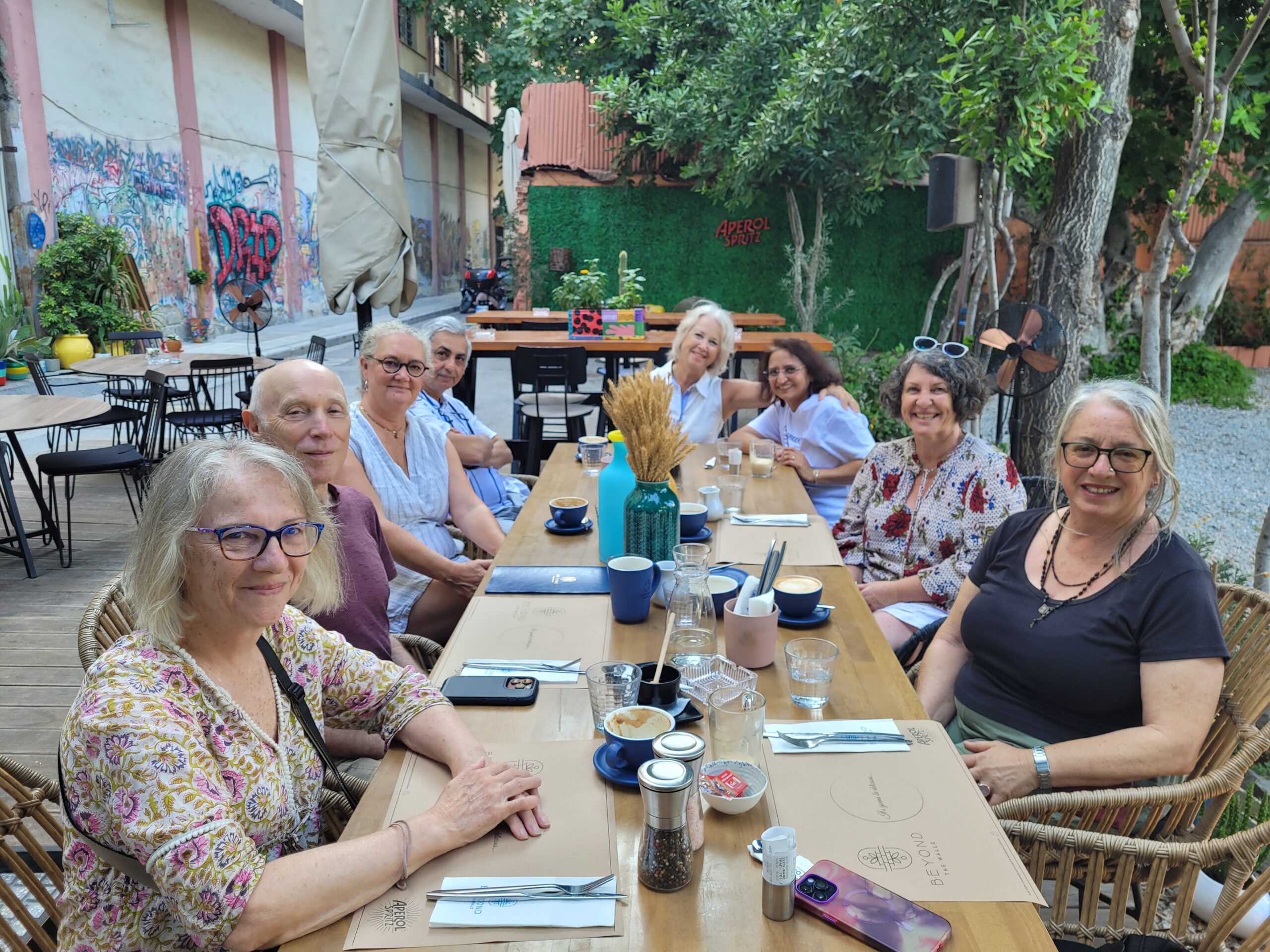 Aurum Project Members at a breakfast meetup before HRI Greece conference
